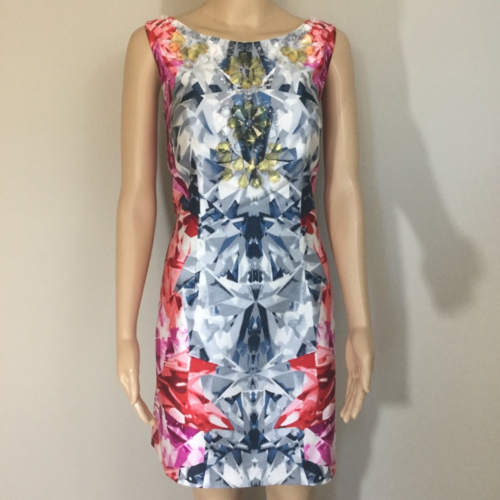 Laundry by Shelli Segal Crystal Shift Dress
